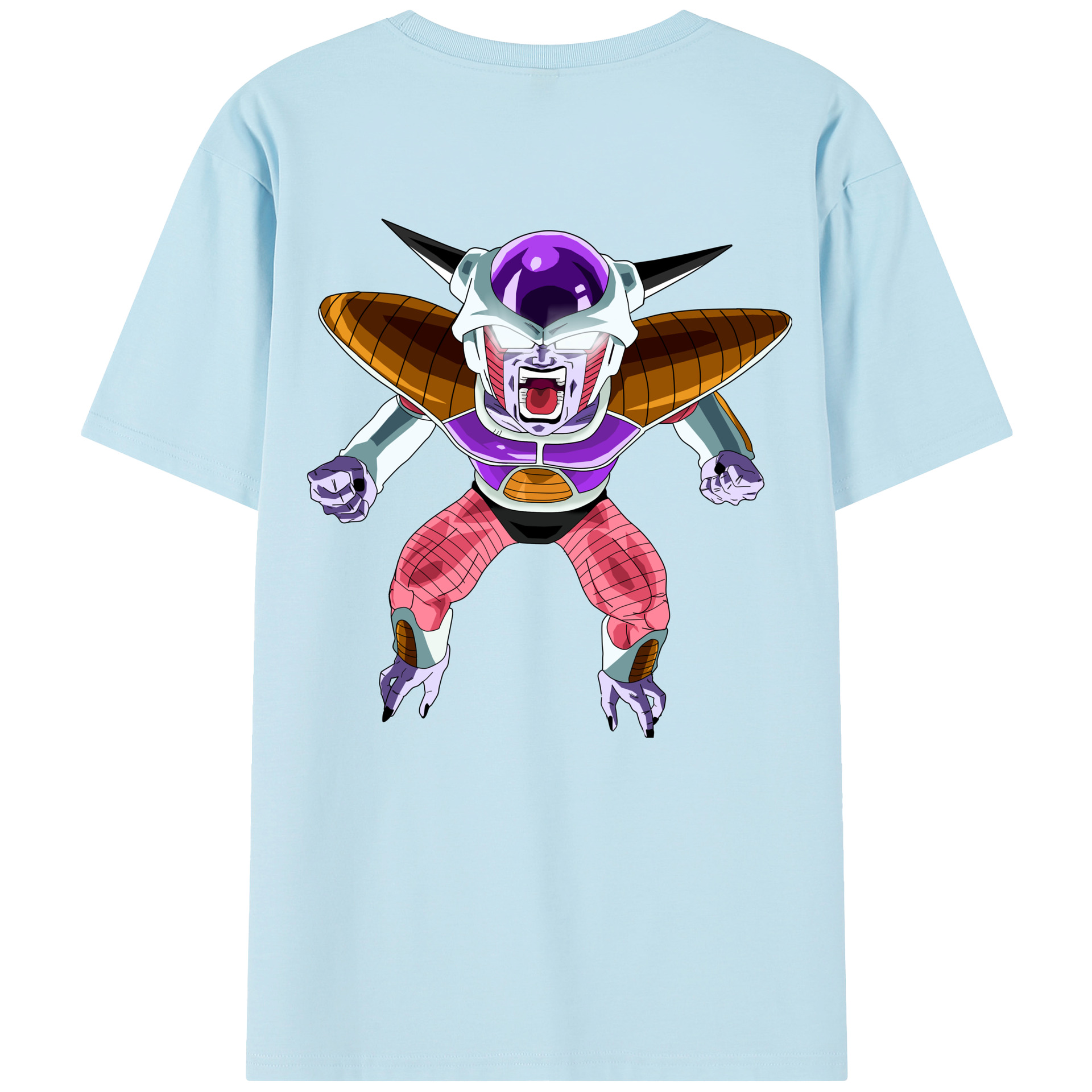 （画像用） ドラゴンボール フリーザ DRAGON BALL Frieza 綿100％半袖Tシャツ（背面プリント）